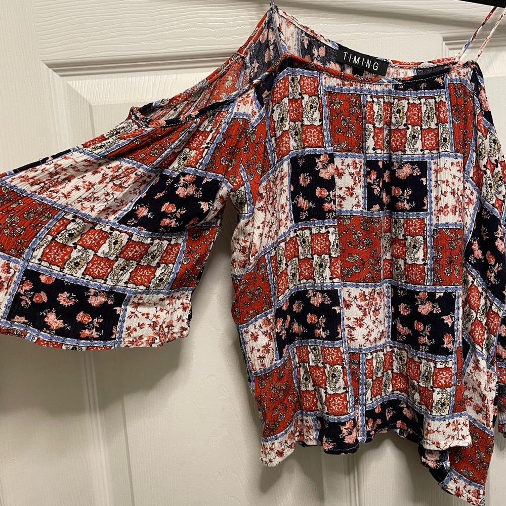 Off the shoulder crop top